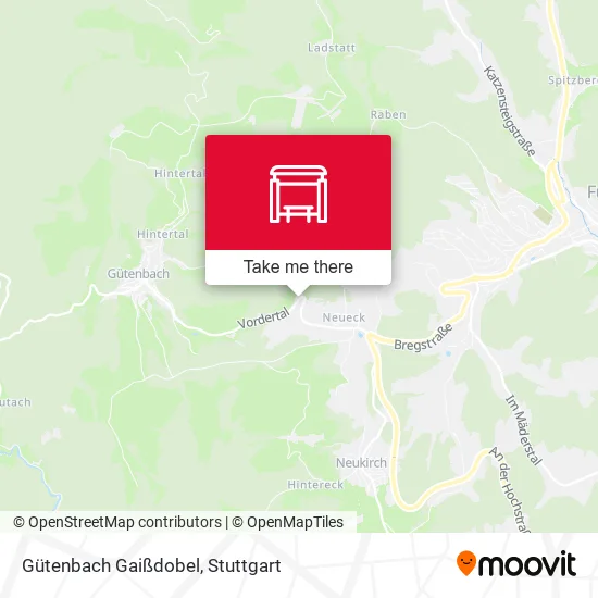 Карта Gütenbach Gaißdobel
