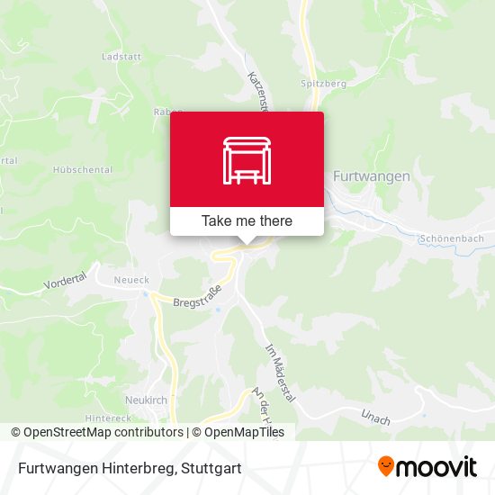 Карта Furtwangen Hinterbreg