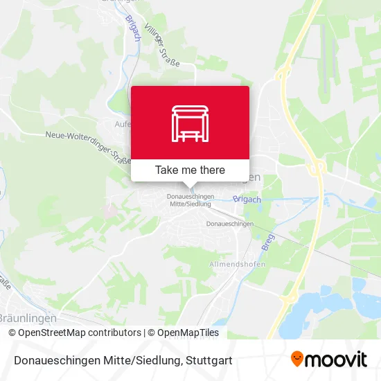 Карта Donaueschingen Mitte/Siedlung