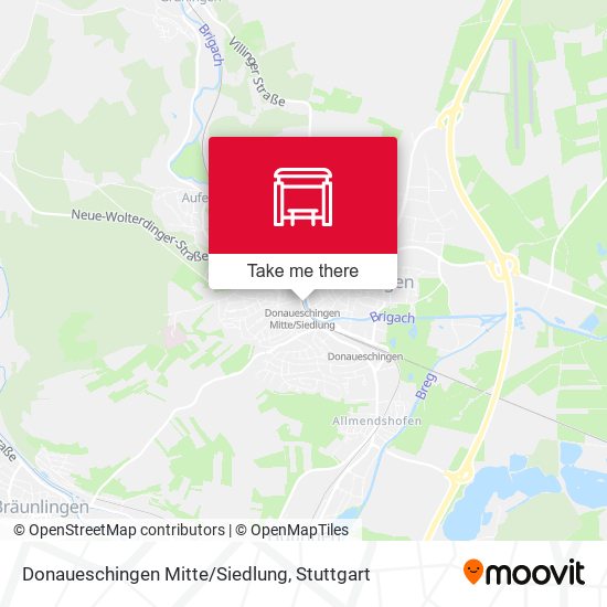 Donaueschingen Mitte/Siedlung map