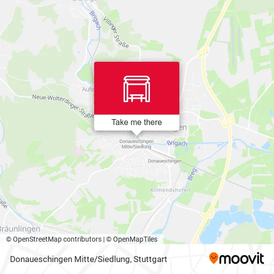 Карта Donaueschingen Mitte/Siedlung