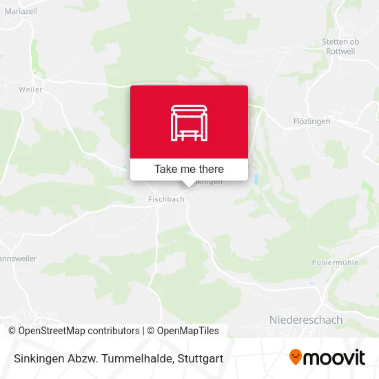 Карта Sinkingen Abzw. Tummelhalde
