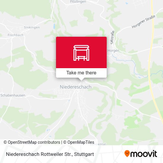 Карта Niedereschach Rottweiler Str.