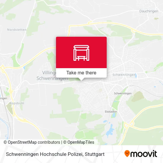 Карта Schwenningen Hochschule Polizei
