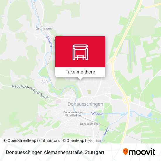 Donaueschingen Alemannenstraße map