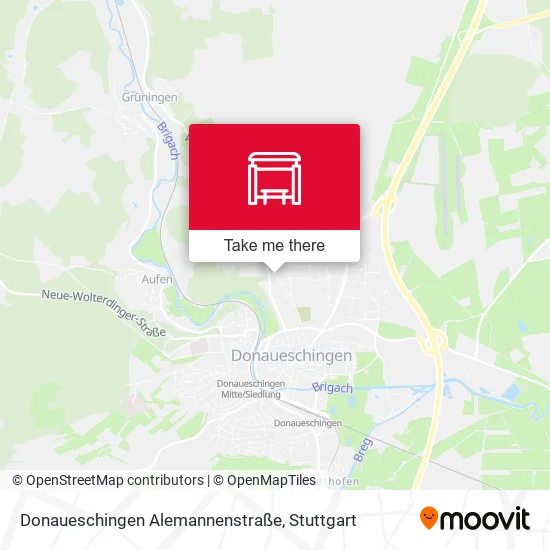 Карта Donaueschingen Alemannenstraße