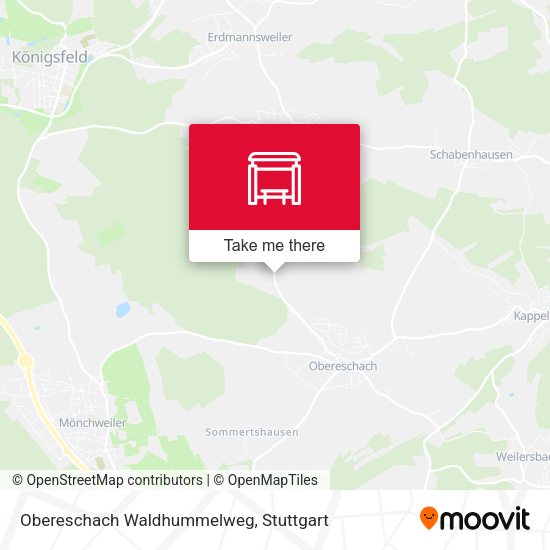 Obereschach Waldhummelweg map