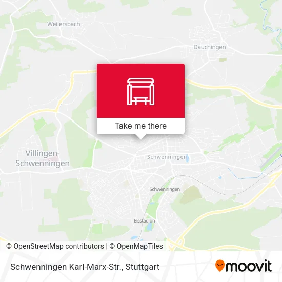 Карта Schwenningen Karl-Marx-Str.