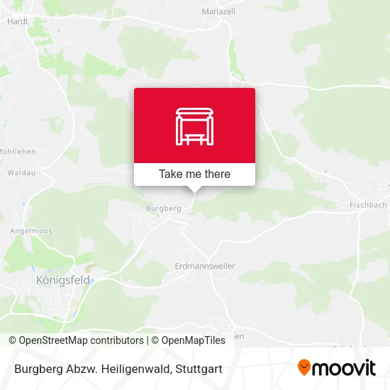 Карта Burgberg Abzw. Heiligenwald
