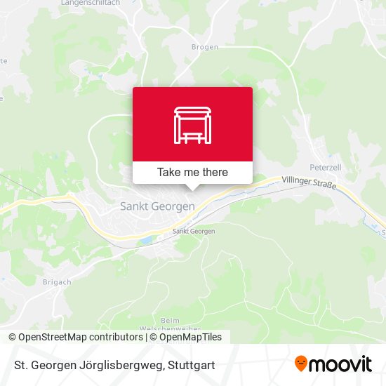 St. Georgen Jörglisbergweg map