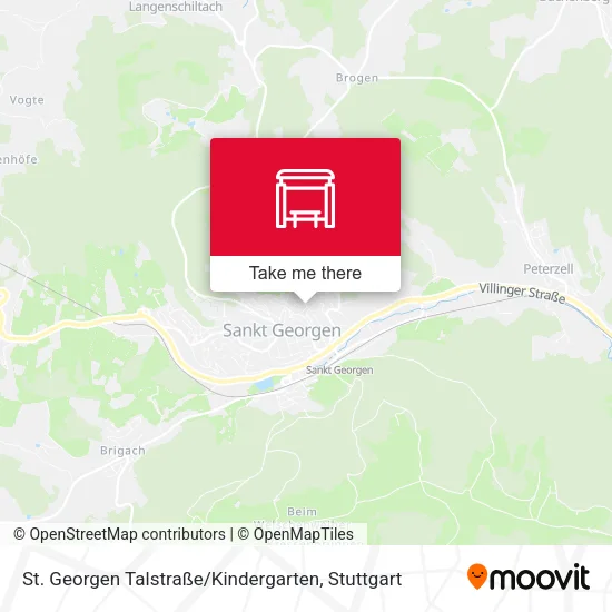 Карта St. Georgen Talstraße / Kindergarten