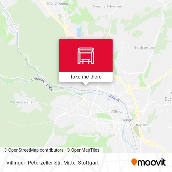 Villingen Peterzeller Str. Mitte map