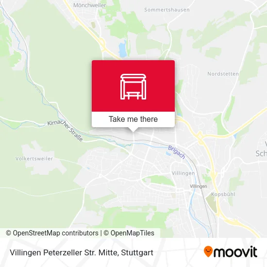 Карта Villingen Peterzeller Str. Mitte