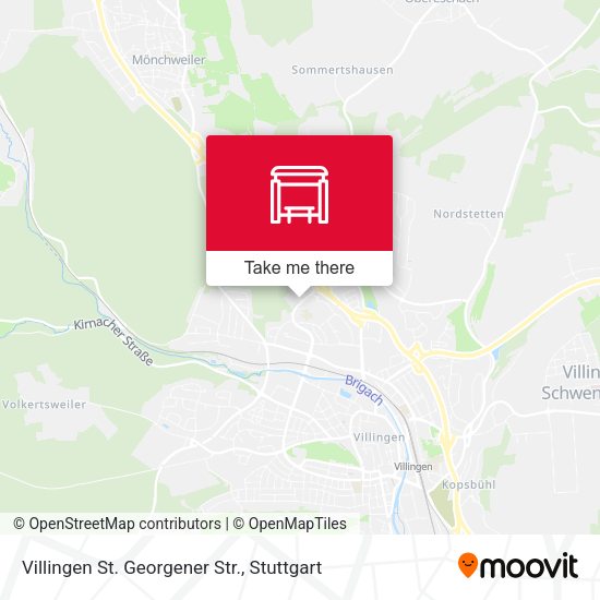 Карта Villingen St. Georgener Str.