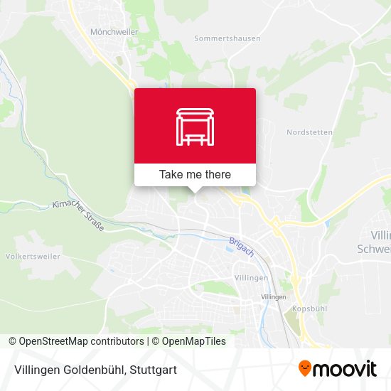 Villingen Goldenbühl map