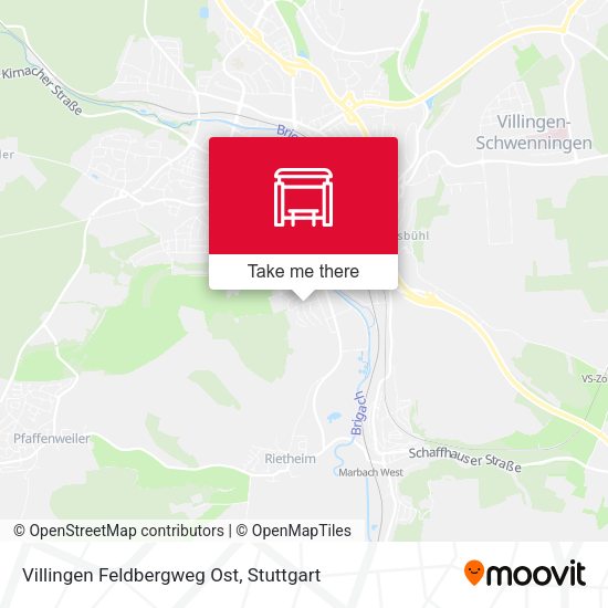 Villingen Feldbergweg Ost map