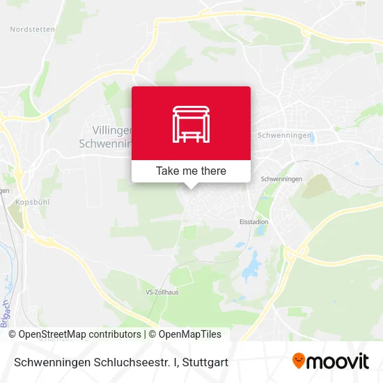 Карта Schwenningen Schluchseestr. I