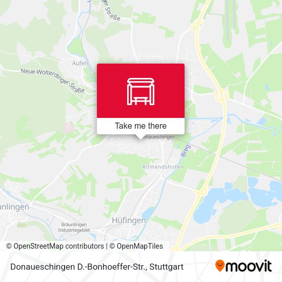 Карта Donaueschingen D.-Bonhoeffer-Str.