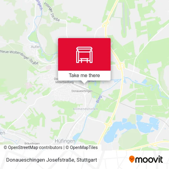 Карта Donaueschingen Josefstraße