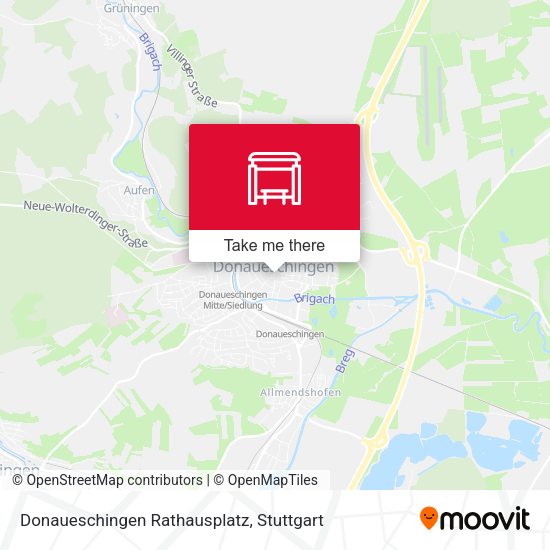 Donaueschingen Rathausplatz map