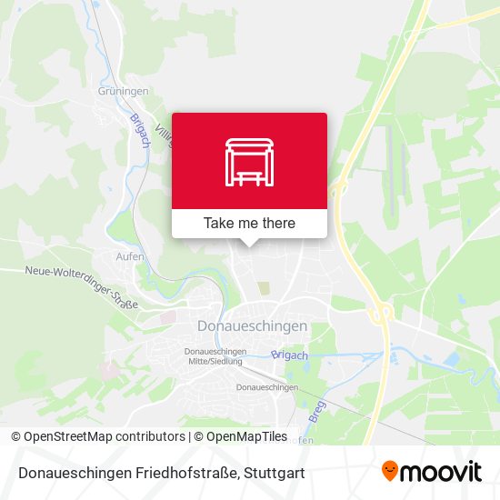 Donaueschingen Friedhofstraße map