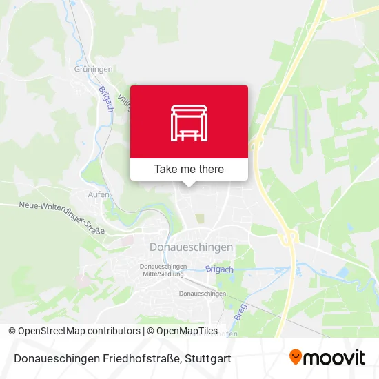 Карта Donaueschingen Friedhofstraße