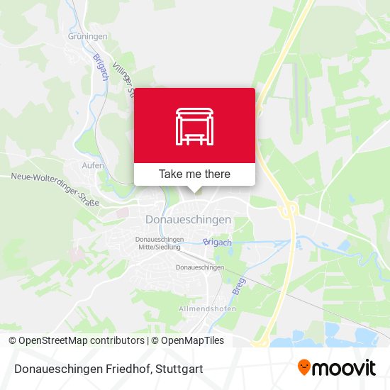 Donaueschingen Friedhof map