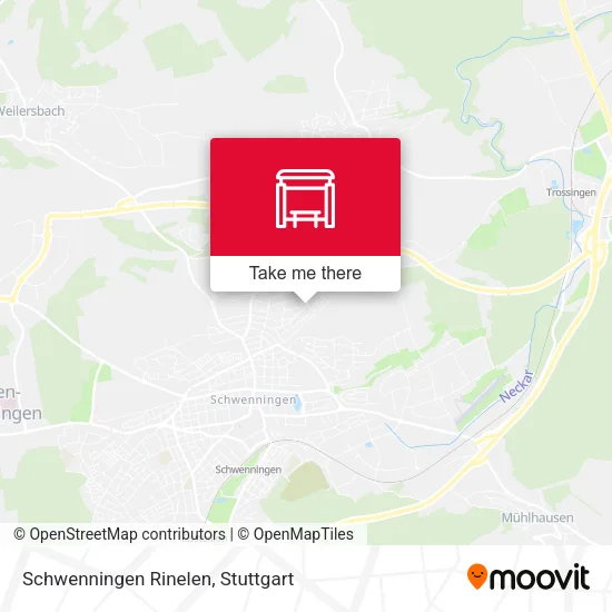 Карта Schwenningen Rinelen