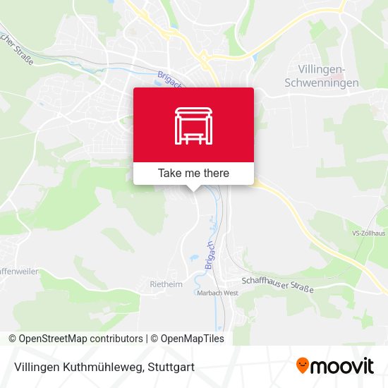 Villingen Kuthmühleweg map