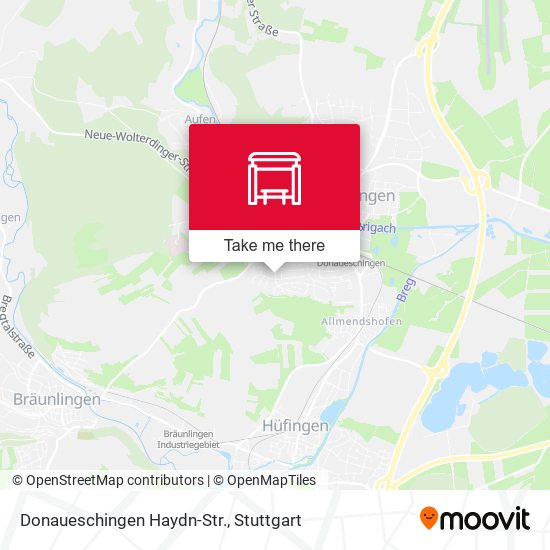 Donaueschingen Haydn-Str. map