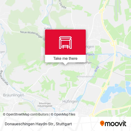 Карта Donaueschingen Haydn-Str.