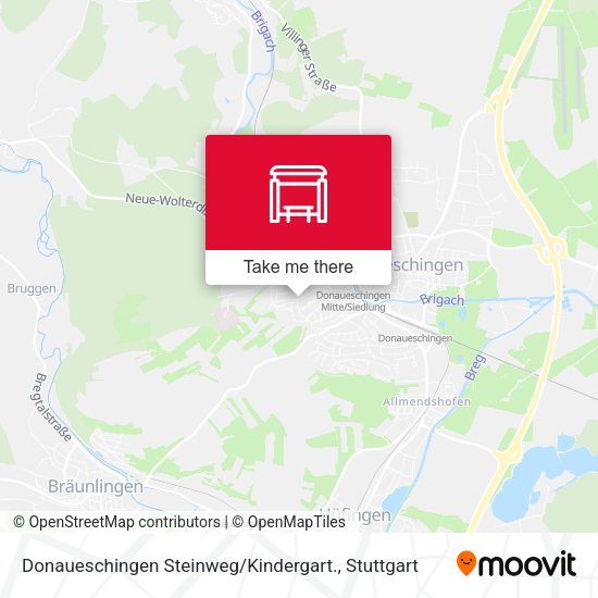 Donaueschingen Steinweg / Kindergart. map