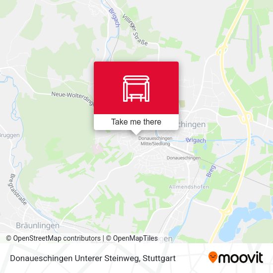 Donaueschingen Unterer Steinweg map