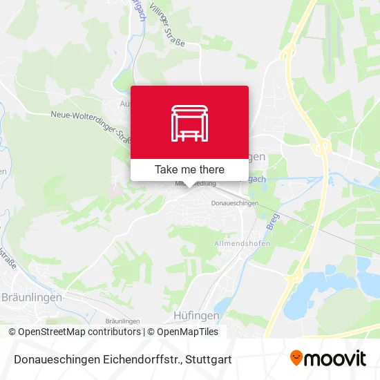 Карта Donaueschingen Eichendorffstr.