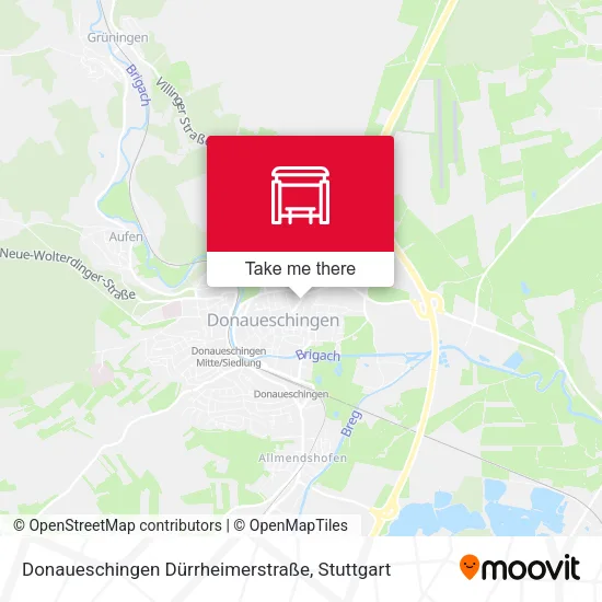 Карта Donaueschingen Dürrheimerstraße