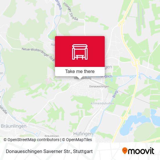 Карта Donaueschingen Saverner Str.