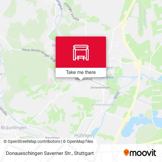 Карта Donaueschingen Saverner Str.
