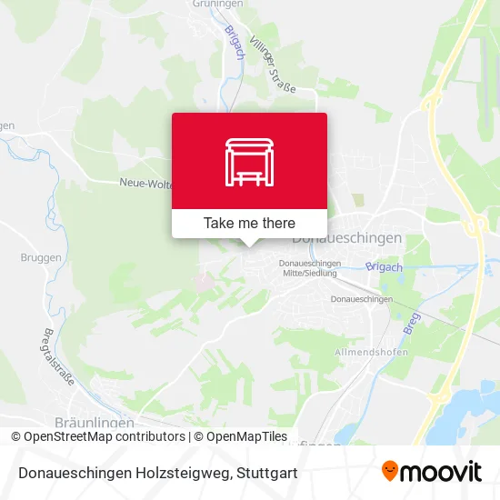 Карта Donaueschingen Holzsteigweg