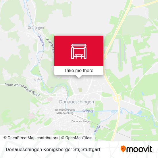 Donaueschingen Königsberger Str map
