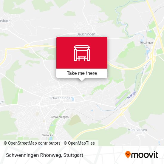 Schwenningen Rhönweg map