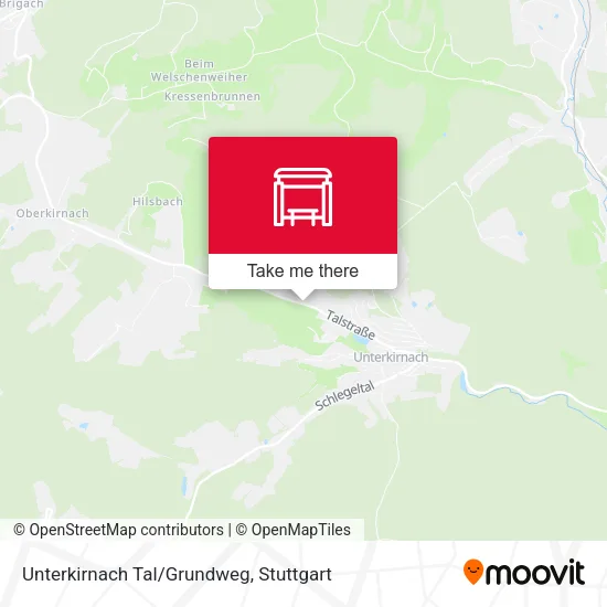 Карта Unterkirnach Tal/Grundweg