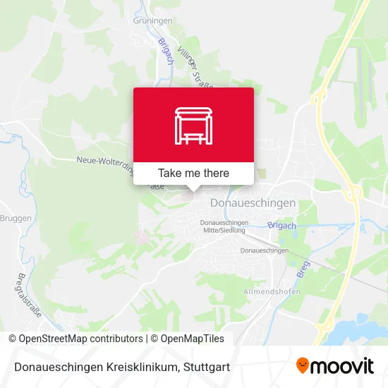 Карта Donaueschingen Kreisklinikum