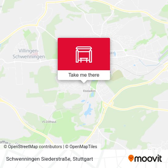 Schwenningen Siederstraße map