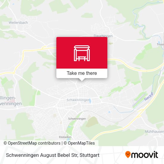 Schwenningen August Bebel Str map