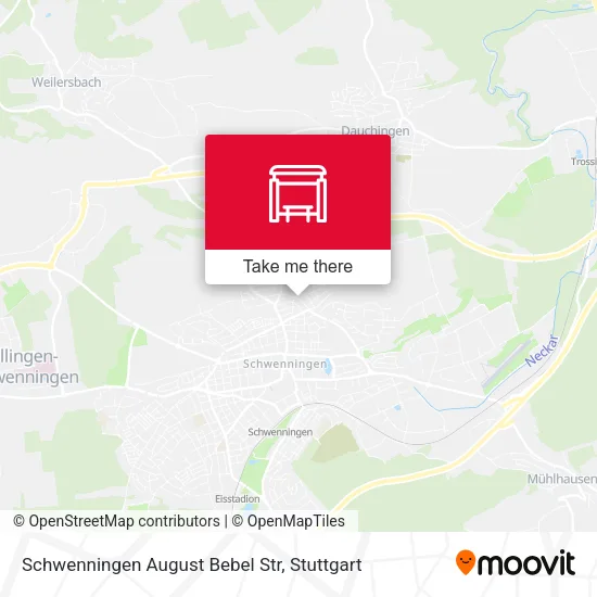 Карта Schwenningen August Bebel Str