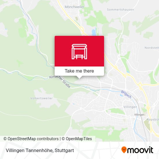 Villingen Tannenhöhe map