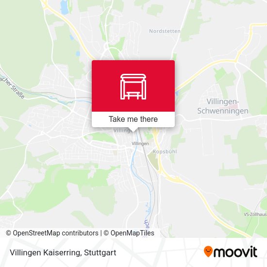 Villingen Kaiserring map