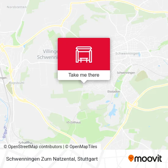 Карта Schwenningen Zum Natzental