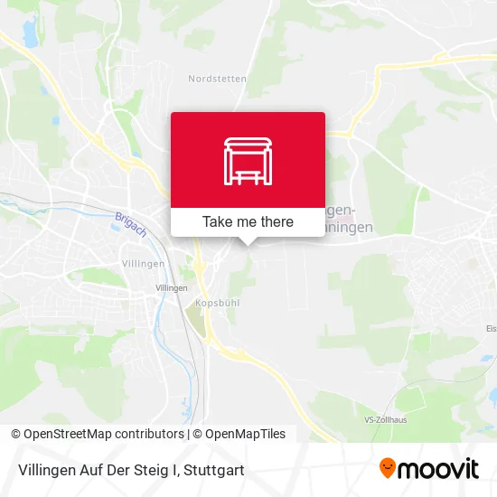 Карта Villingen Auf Der Steig I