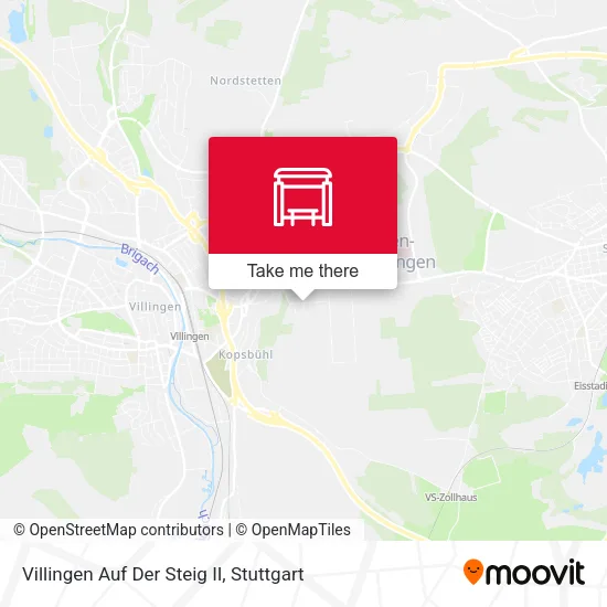Карта Villingen Auf Der Steig II